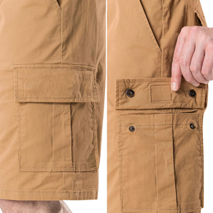Vente en gros Short de jogging de plein air pour hommes Short cargo d'été multi-poches en coton et taille élastique Short de jogging décontracté pour hommes - Product Image 4