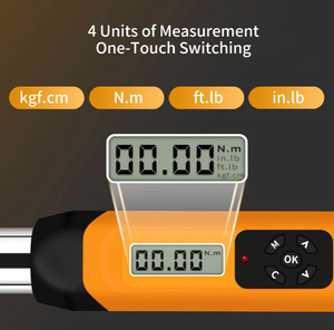 Clé dynamométrique numérique sans fil universelle intelligente en acier au carbone couple maximal 340N.m poignée ergonomique antidérapante à cliquet vente en gros - Product Image 4