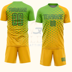 Tenue de football personnalisée, uniforme de sublimation, maillot de football unisexe, ensemble de vêtements de football pour les clubs - Product Image 1