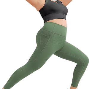 2025 New Design And Best Material Women Yoga <b>Leggings</b> Elastic Waist Solid Color High Quality <b>Cheap</b> Price Women Yoga <b>Leggings</b> - Product Image 6