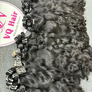 Extensiones de cabello humano de ondas naturales de cabello largo alineado con cutícula completa Paquetes ondulados de la Virgen cruda del proveedor de Vietnam - Product Image 5