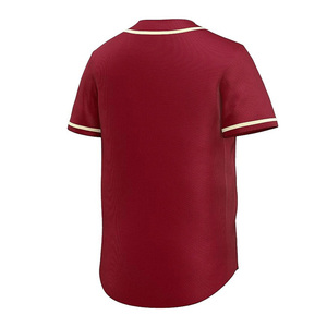 เสื้อเจอร์ซีย์เบสบอลสีแดงสำหรับผู้ใหญ่เสื้อเครื่องแบบซอฟต์บอลปักลายไซส์พิเศษ - Product Image 4