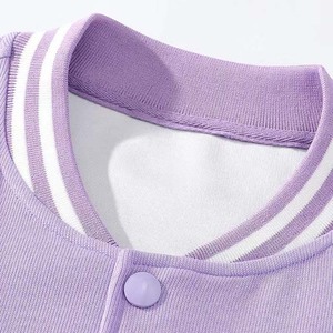Custom Men's Varsity Jacket Stand Embroidered Front Printing <b>Wool</b> Long Sleeve Customizable Design Button Solid Color Windproof - Product Image 5