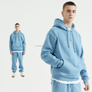 Ensemble de survêtement et de sweat-shirt de haute qualité 100% coton surdimensionné poids lourd 500 g/m² multicolores - Product Image 2