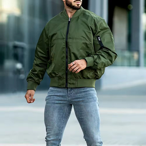 2025 High Quality Unisex Custom Logo Baseball Flight Jacket Plus Size Bomber Jackets Streetwear Manufacturer Bomber Jacket - Product Image 4