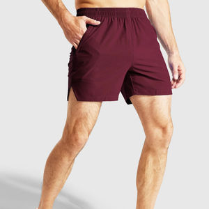 Vente en gros de nouveaux shorts de course élégants pour hommes séchage rapide shorts d'entraînement légers 100% coton avec poches Service OEM disponible - Product Image 4