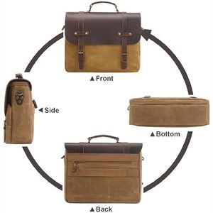 Sac de bureau en cuir véritable pour hommes sac en cuir de haute qualité avec logo personnalisé OEM - Product Image 6