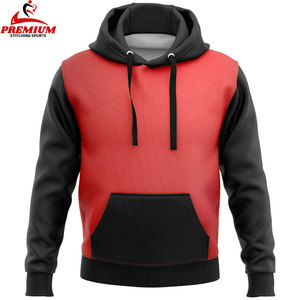 Vente à chaud de haute qualité poids lourd logo personnalisé 100% coton couleur unie vierge polaire sweats à capuche surdimensionnés - Product Image 2