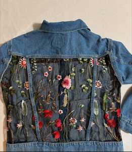 2025 Services OEM hiver femmes veste en jean qualité supérieure respirant couleurs personnalisées propre Logo imprimé installations - Product Image 4