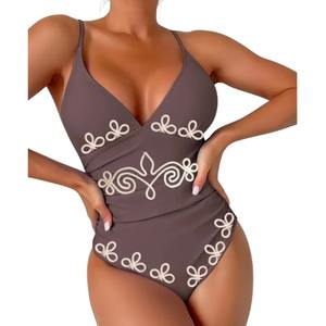 Maillots de bain à paillettes pour femmes élégantes | Vêtements de plage moulants respirants | Tenue personnalisée d'été à vente chaude - Product Image 1