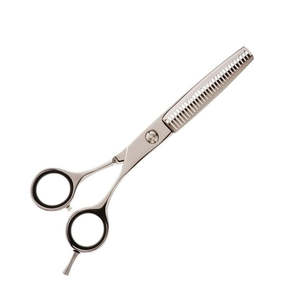 5.5กรรไกรตัดผมสแตนเลสสีทองคุณภาพระดับพรีเมี่ยมระดับมืออาชีพอุปกรณ์ตัดผมสีดำตัดคมปรับขนาดได้สวยงาม - Product Image 5