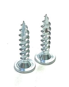 Vis à clip à tête plate en acier standard ISO, profil bas, finition zinguée, marque ODM, revêtement 1000 heures, mesurées en pouces - Product Image 2