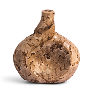 Mini Florero Ovalado de Terracota para Mesa - Decoración de Cerámica Estilo Wabi-Sabi - Product Image 1