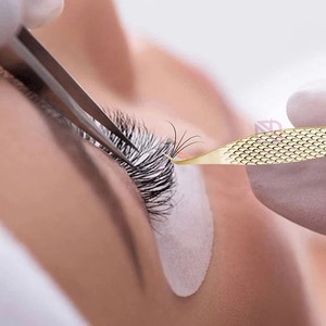 Stainless Steel Eyelash Tweezers OEM Premium Beauty <b>Tool</b> Precision Tip Reusable Custom Sizes Professional New Design High Qualit - Product Image 4