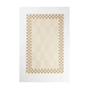 Tapis Charlie en laine moderne, écologique, adapté aux animaux domestiques, antidérapant, décoration d'intérieur, doux, lavable, grand tapis, dos en latex pour le salon - Product Image 1