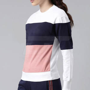 Nueva llegada Venta directa de fábrica Mujeres Sudaderas Logotipo personalizado Transpirable Material sólido Mujeres Sudaderas - Product Image 3