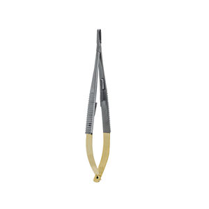 ที่จับเข็มผ่าตัดขนาดเล็กแบบตรง รุ่น Castroviejo ความยาว 14 ซม. ยี่ห้อสั่งทำพิเศษ ได้รับการรับรองมาตรฐาน CE ระดับ Class I - Product Image 1