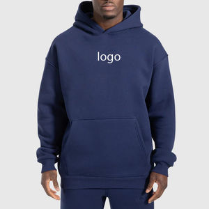 Offre Spéciale hommes à manches longues coton à capuche avant personnalisé graphique surdimensionné polaire vêtements poches chaudes poids lourd OEM Service - Product Image 6