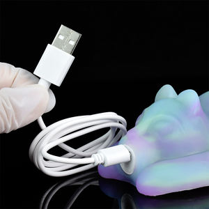 Livraison directe Vibrateurs de contrôle sans fil Fantasy Grinders Cat shaped Silicone Luminous vagin Massager Lesbian Foreplay Sex Toys - Product Image 5