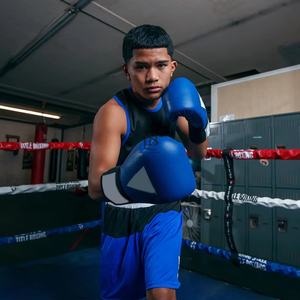 ชุดชกมวยสำหรับผู้ชายเสื้อออกกำลังกายแบบสั้นและมีโลโก้ - Product Image 4