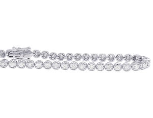 S925 Silver Moissanite Diamond Tennis Bracelet pour homme Bracelet glacé de luxe fait à la main - Product Image 2