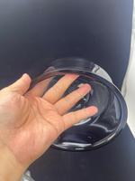 Cloche de présentation transparente en acrylique moderne, personnalisée, lavable, autoportante, à dôme haut, anti-poussière, avec base brillante