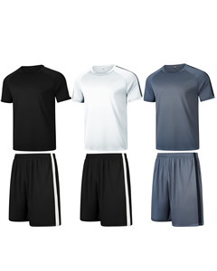 Conjunto de uniforme de fútbol con logotipo personalizado y corte automático, incluye calcetines de Jersey - Product Image 1