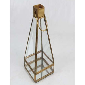 Juego de 2 Faroles de Vela Modernos de Acero Inoxidable al por Mayor, Faroles Metálicos Cuadrados Plateados Hechos a Mano para Interiores, Exteriores, Hogar y Bodas - Product Image 5