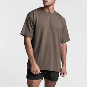 Camisetas estampadas OEM para hombre con tela de algodón, camisetas personalizadas para hombre, ropa deportiva para gimnasio, camisetas para hombre - Product Image 1