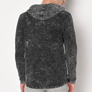 OEM Manufacturer's High Quality 100% Cotton Acid Wash Hoodie Streetwear Stone Washed <b>Vintage</b> <b>Sweater</b> Hooded Collar Solid Pattern - Product Image 3