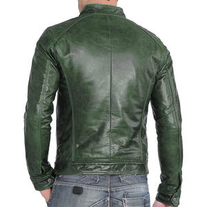 Chaqueta de moto de invierno para hombre de la mejor calidad, cuello levantado de piel de oveja Natural auténtica, transpirable, ecológica, cálida - Product Image 2