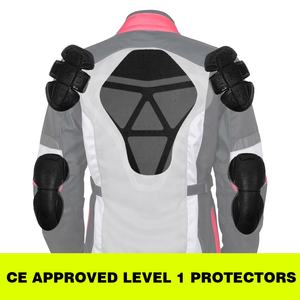 Blouson d'été pour moto pour hommes et femmes, équipement de moto avec rembourrage de protection, tissu Cordura, visibilité nocturne améliorée - Product Image 3