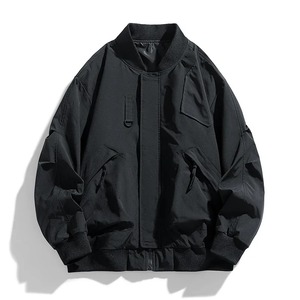 Otoño Invierno de talla grande para hombre, abrigo suelto a la moda, chaqueta Bomber de 130kg, prendas de vestir de calle, ropa de trabajo, tela de lona - Product Image 1
