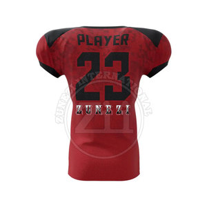 Uniforme de football américain personnalisé en vrac de style unique avec manches courtes respirantes de grande taille pour les équipes nationales - Product Image 2