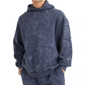 Bon marché Survêtement délavé à l'acide pour hommes Tenue de course respirante Style différent pour hommes Survêtements délavés à l'acide personnalisés - Product Image 4