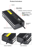 Lifepo4 étanche 12V 16A 48V 5A 72V 3A chargeurs de batterie pour e-bike moto voiturette de golf chargeur de batterie au Lithium
