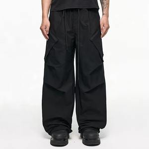 Pantalon Cargo Décontracté Homme 100% Coton, Taille Mi-Haute Élastique, Grande Taille, Léger, Respirant, Multi-Poches, Coupe Ample – Vente en Gros OEM - Product Image 4