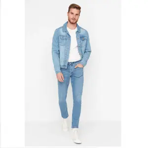 Hochwertige Jeans Hosen für Mann Fabrik Großhandel europäischen Stil Baumwolle Slim Fit Made In Turkey Jeans