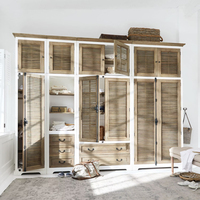 Muebles de Salón Modulares de Lujo, Ecológicos, Hechos a Mano, de Madera Maciza de Mango, Armarios, Cajas de Almacenamiento, Patas de Metal, Soporte para TV Grande