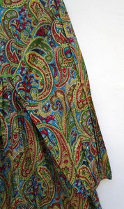 Vintage bohème Maxi robe luxueux 100% coton Floral main bloc imprimé femmes décontracté robe d'été avec boutons naturel - Product Image 6