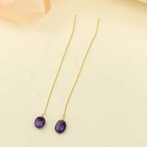 ต่างหูมุกทรงกลมเกรด AA ชุบทองสำหรับผู้หญิง ตราตรีดา สุย ดาห์ก้า น้ำหนัก 2.2 กรัม - Product Image 6