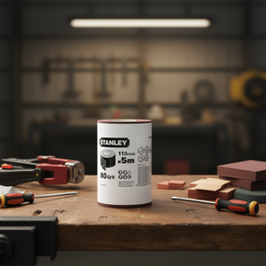 Rouleau de ponçage non perforé For Stanley 1/2, 115 mm x 5 m, outil abrasif en rouleau - Product Image 3