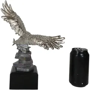 Sculpture de table moderne en aluminium géométrique faite à la main personnalisée bureau villa décor ailes cadeau de saint valentin arbre d'étoile de noël - Product Image 3