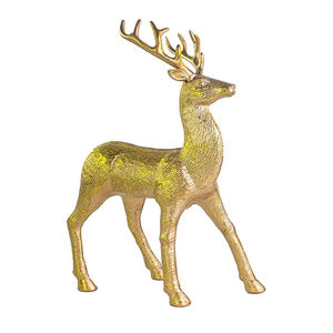 Metal <b>Santa</b> Sleigh with Reindeer <b>Stand</b> Christmas Mantel Decor Handmade Christmas Decor Choice of Finishing - Product Image 1