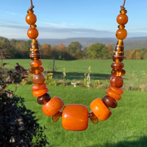 Meilleure qualité personnalisable résine chaîne collier bricolage Style amour modèle motif fête porter noël par croissant artisanat - Product Image 3