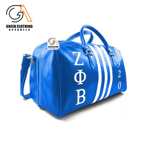 กระเป๋าเดินทางแบบกันน้ำสั่งทำพิเศษสำหรับผู้หญิง ยี่ห้อ Zeta Phi Beta ของกรีซ  กระเป๋าออกกำลังกายสำหรับผู้หญิงสั่งทำพิเศษ - Product Image 2