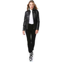 Nouvelle arrivée, veste de moto pour femmes en fibre de bambou de qualité supérieure, confortable pour l'hiver, élégante, doublure en satin, logo personnalisé