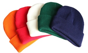 Sombrero de invierno de moda unisex, nuevos gorros de Skullies de Color sólido, gorro de invierno a rayas de tamaño personalizado para mantener el calor - Product Image 5