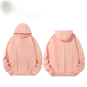 Pull à capuche de coupe régulière en molleton de coton épais pour hommes avec logo personnalisé et style streetwear - Product Image 6