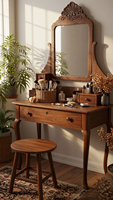 Pieds de meubles élégants et classiques en bois massif de caoutchouc, design moderne incurvé, pour chambre, atelier, salon, extérieur, hôpital